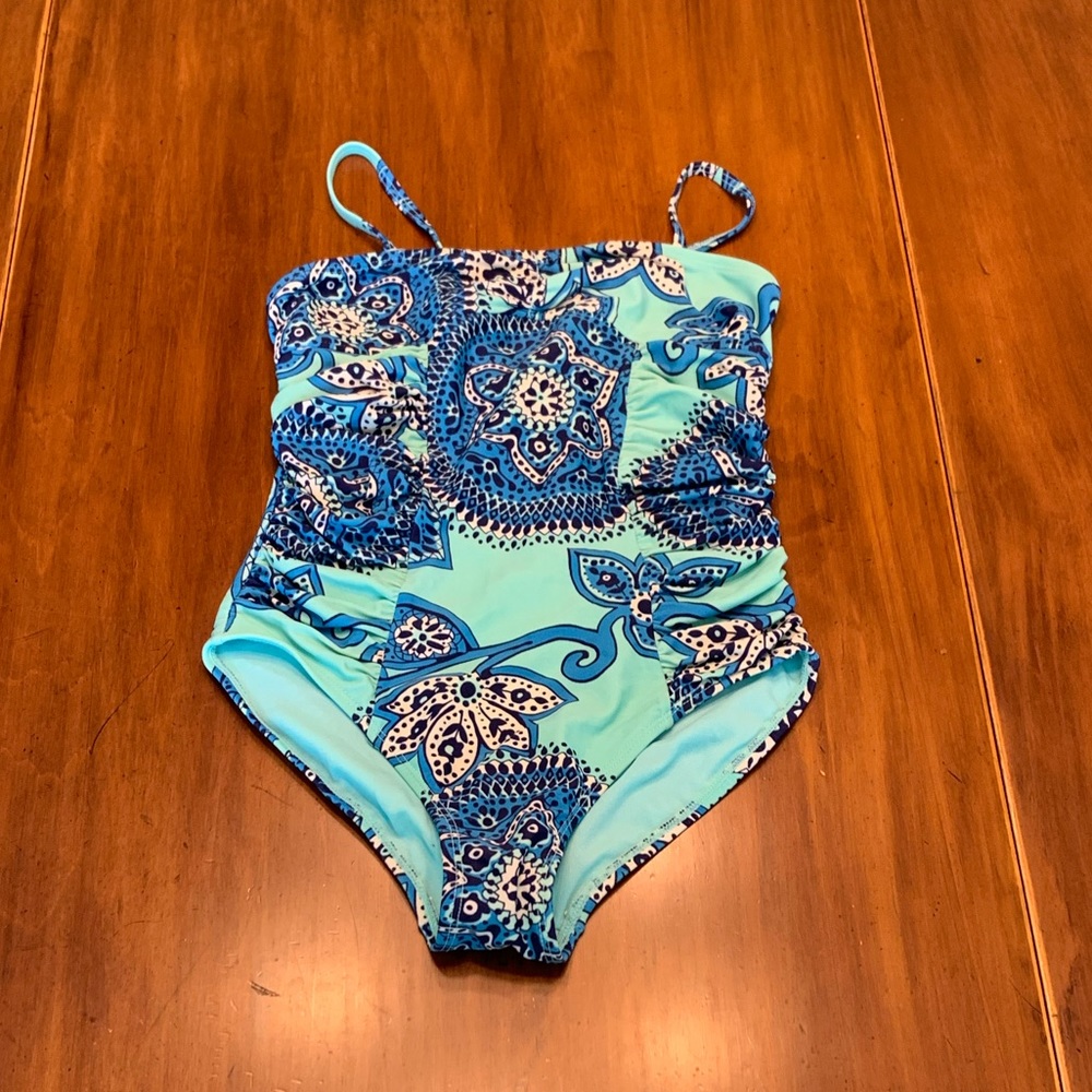 ✨One piece blue patterned ON Swimsuit